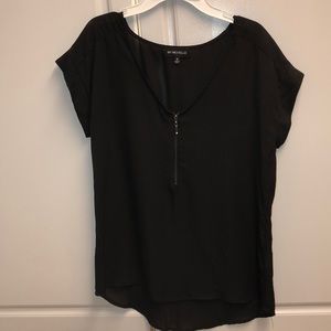 Business casual black shortsleeve